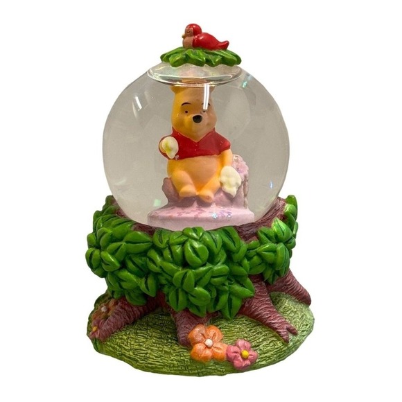 Disney Winnie the Pooh Tree Top Honey Hands Miniature Mini Snow Globe Figurine - Picture 1 of 11